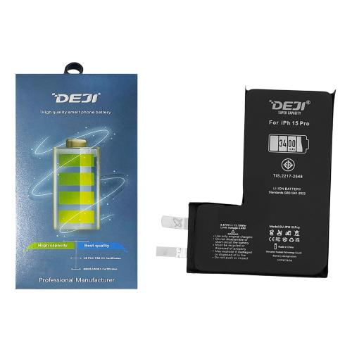 BATTERY FOR IPHONE 15 PRO (DEJI) (SWAP NO FLEX) INCREASED 3400mAh