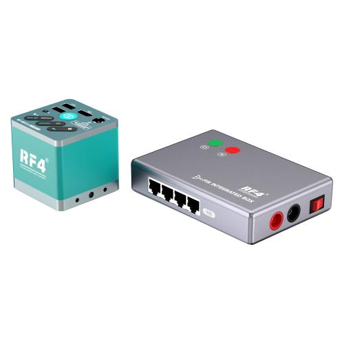 TELECAMERA MICROSCOPICA INDUSTRIALE 4K HD RF4 RF-4KC6 FIS BOX PER MICROSCOPIO TRINOCULARE