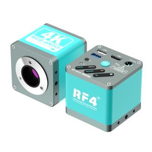 TELECAMERA MICROSCOPICA INDUSTRIALE 4K HD RF4 RF-4KC6 FIS BOX PER MICROSCOPIO TRINOCULARE
