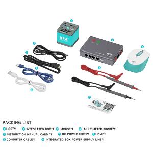 TELECAMERA MICROSCOPICA INDUSTRIALE 4K HD RF4 RF-4KC6 FIS BOX PER MICROSCOPIO TRINOCULARE