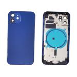 BACK COVER PER IPHONE 12  BLU COMPATIBILE