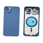BACK COVER PER IPHONE 13  BLU CON FRAME COMPATIBILE
