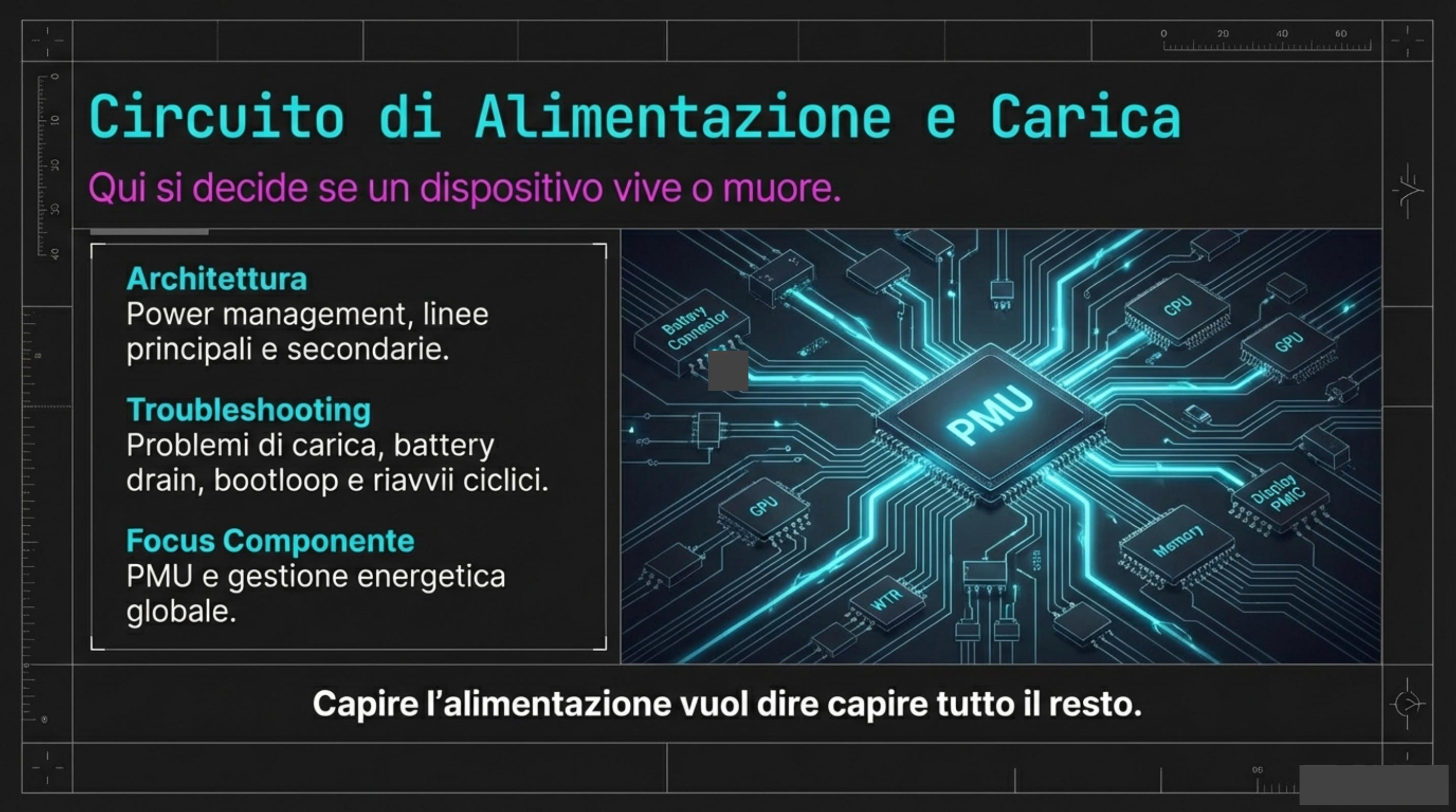 Slide: Circuito di alimentazione e carica