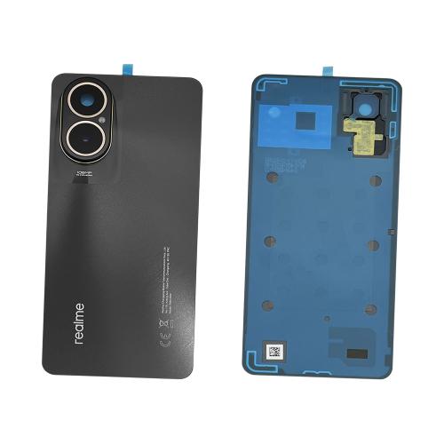 AKKUDECKEL RUCKSEITE BACKCOVER FUR REALME C67 4G RMX3890 SCHWARZ / BLACK ROCK 621033000167 - SERVICE PACK