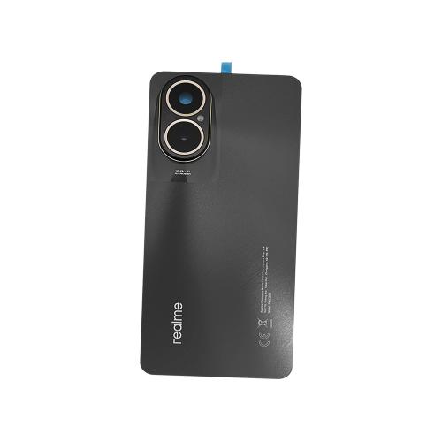 AKKUDECKEL RUCKSEITE BACKCOVER FUR REALME C67 4G RMX3890 SCHWARZ / BLACK ROCK 621033000167 - SERVICE PACK