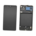 DISPLAY LCD PER SAMSUNG A715F A71 NERO CON FRAME (OLED) (S/S)