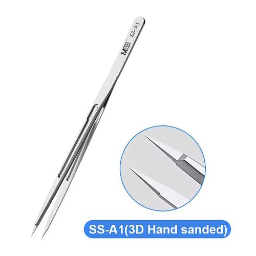 PINZA MAANT SS-A1 CON PUNTA DIRITTA 3D IN ACCIAIO INOSSIDABILE 
