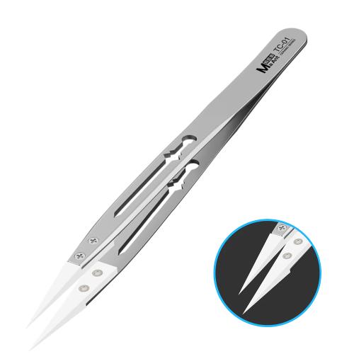 PINZA MAANT TC-01 ANTISTATICA CON PUNTA DRITTA IN CERAMICA
