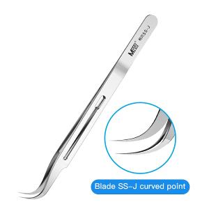 PINZA MAANT SS-J CON PUNTA CURVA IN ACCIAIO INOSSIDABILE 