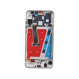 BILDSCHIRM LCD FUR HUAWEI P30 LITE WEISS MIT RAHMEN 48MP (COG)