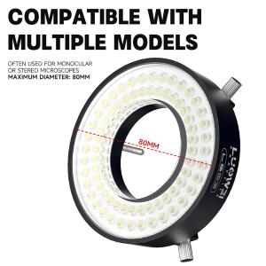 LAMPADA PER MICROSCOPIO LUOWEI LS03 72 LED CON LUMINOSITÀ REGOLABILE