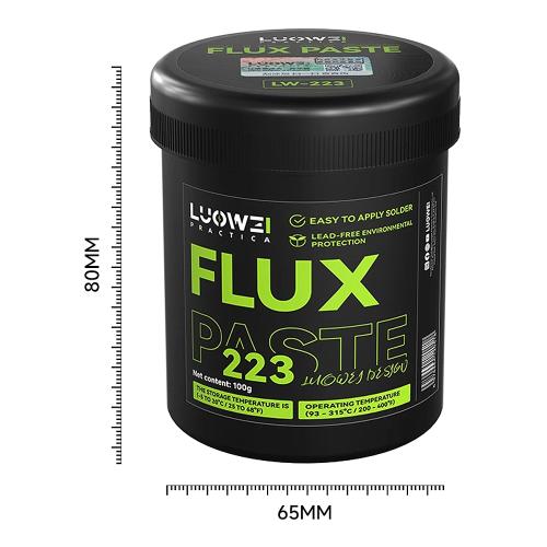 FLUSSANTE LUOWEI LW-223 PASTA PER SALDATURE TRASPARENTE 100g