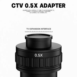 MICROSCOPIO LUOWEI LW-TR03-B3TV TRINOCULARE 7-68X CON INTERFACCIA 0.5 CTV CON BASE IN ALLUMINIO