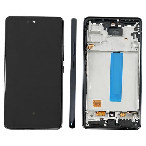 DISPLAY LCD PER SAMSUNG A536B A53 NERO CON FRAME (OLED) (O/S)