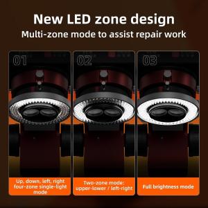 LAMPADA PER MICROSCOPIO YCS 6558 144 LED CON ILLUMINAZIONE A ZONE