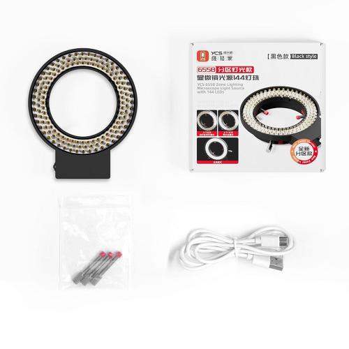 LAMPADA PER MICROSCOPIO YCS 6558 144 LED CON ILLUMINAZIONE A ZONE