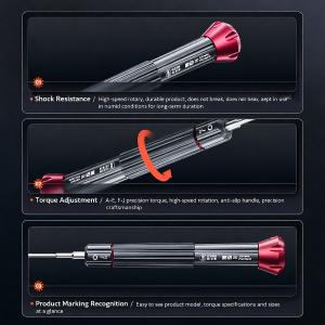 CACCIAVITE CON PUNTA A STELLA PINHEAD 2.5 2D DINAMOMETRICO YCS MOD.D