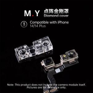 PROTEZIONE MAGNETICA FOTOCAMERA ANTERIORE / DOT MATRIX / INFRARED  M.Y PER IPHONE X-17 PRO MAX