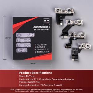 PROTEZIONE MAGNETICA FOTOCAMERA ANTERIORE / DOT MATRIX / INFRARED  M.Y PER IPHONE X-17 PRO MAX