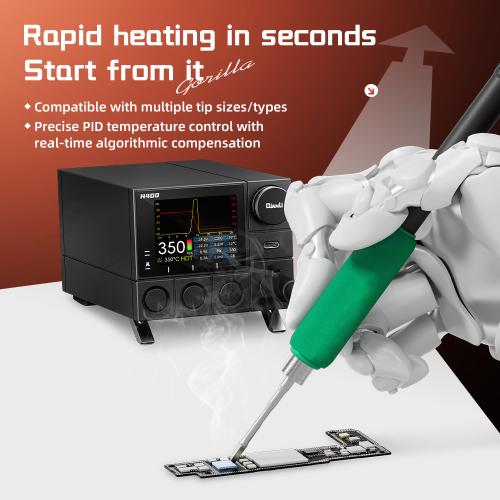 STAZIONE SALDANTE QIANLI H400 T210 / T245 PER SALDATURA A STAGNO INTELLIGENTE 