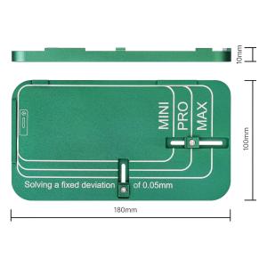 DIMA POSIZIONAMENTO UNIVERSALE M.Y VETRO DISPLAY LCD PER IPHONE 12 - 17 SERIES