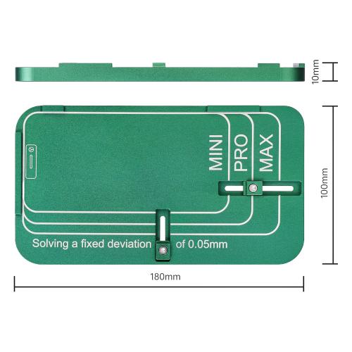DIMA POSIZIONAMENTO UNIVERSALE M.Y VETRO DISPLAY LCD PER IPHONE 12 - 17 SERIES