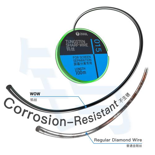 FILO DA TAGLIO IN TUNGSTENO PER RIGENERAZIONE DISPLAY 2UUL WS-015 0.015mm 100m 