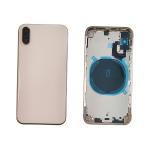 BACK COVER PER IPHONE XS  GOLD CON FRAME COMPATIBILE
