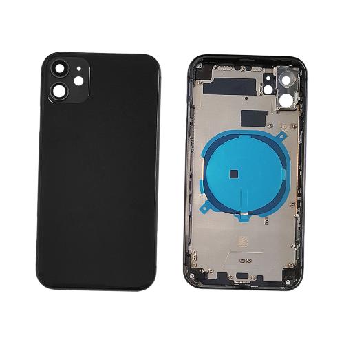 BATTERY BACK COVER REAR FOR IPHONE 11 BLACK WITH FRAME COMPATIBLE