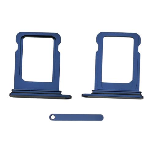 BACK COVER PER IPHONE 12   MINI BLU CON FRAME COMPATIBILE