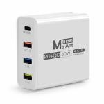 CARICABATTERIE MAANT NIU TAU NO.1 60W CON 4 PORTE BIANCO