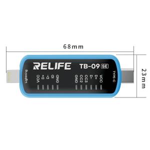 TESTER DOCK RICARICA RELIFE TB-09 SE CON RILEVAMENTO AUTOMATICO TYPE-C / LIGHTNING 