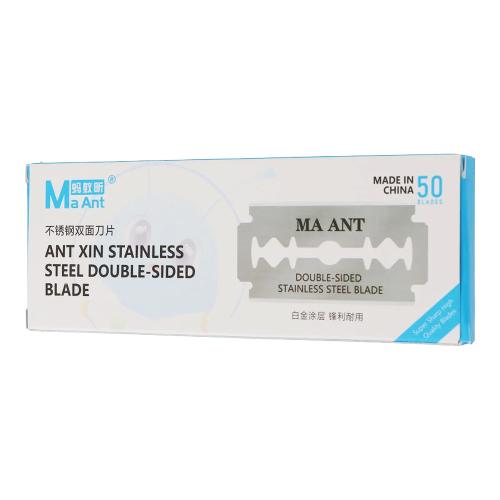 KIT LAMA IN ACCIAIO INOSSIDABILE CON LAMA A DOPPIA FACCIA MAANT (50 PZ)