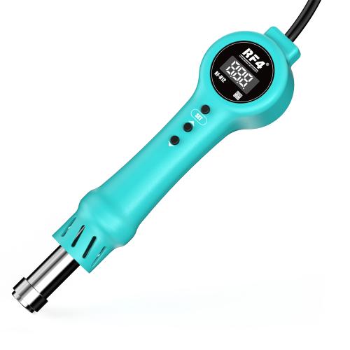 PISTOLA AD ARIA CALDA RF4 RF-H12 CON DISPLAY DIGITALE E BASE DI SUPPORTO 800W