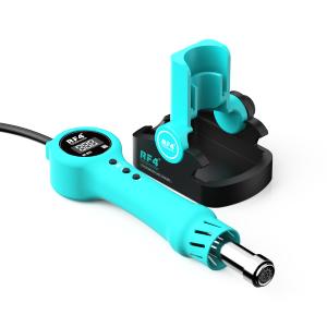 PISTOLA AD ARIA CALDA RF4 RF-H12 CON DISPLAY DIGITALE E BASE DI SUPPORTO 800W