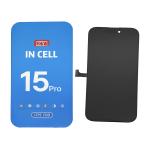 PANTALLA LCD PARA IPHONE 15 PRO NEGRO (INCELL ZY FFHD IC Cambiable) 120Hz