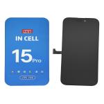 PANTALLA LCD PARA IPHONE 15 PRO NEGRO (INCELL ZY FFHD IC Cambiable) 90Hz