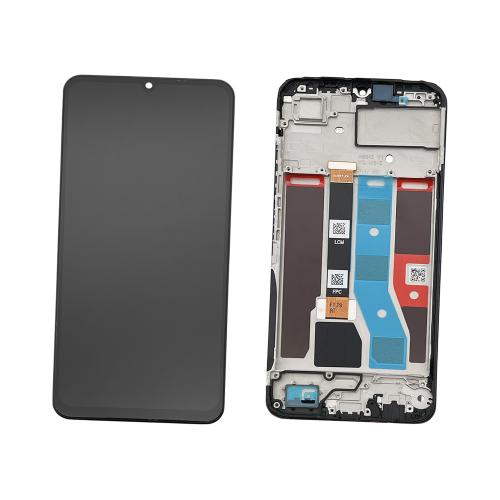 DISPLAY LCD PER REALME NOTE 50 RMX3834 NERO CON FRAME - OEM SERVICE PACK