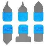ATTREZZO DI APERTURA CON LAMA MAANT MY-118 (SET 6PZ) PER SMONTAGGIO LCD / BACK COVER / BATTERIA SMARTPHONES