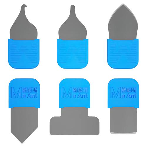 ATTREZZO DI APERTURA CON LAMA MAANT MY-118 (SET 6PZ) PER SMONTAGGIO LCD / BACK COVER / BATTERIA SMARTPHONES