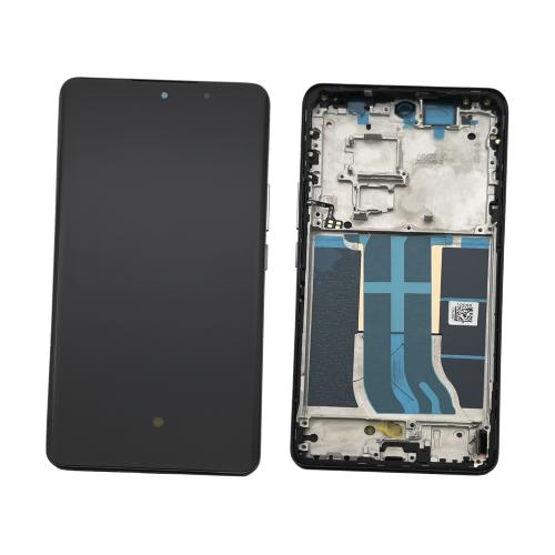 DISPLAY LCD PER REALME 12 PRO+ PLUS 5G RMX3840 RMX3841 NERO CON FRAME (AMOLED)