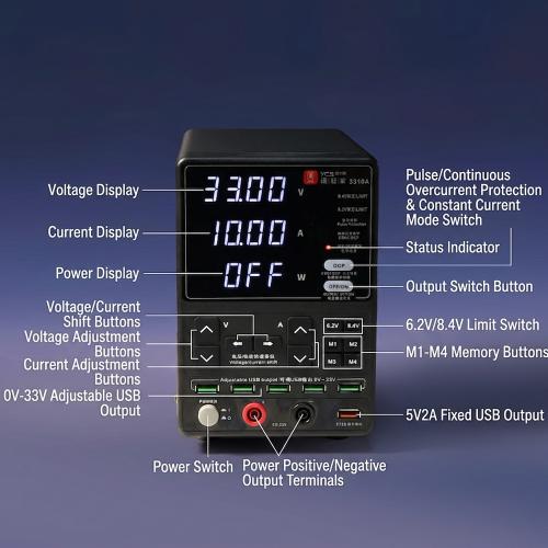 ALIMENTATORE DA BANCO YCS 3310A 33V / 10A