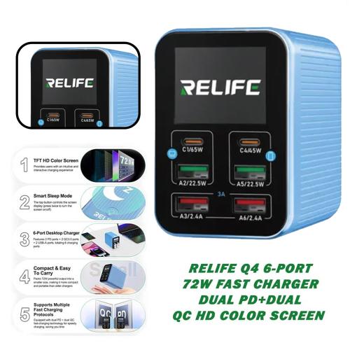 ALIMENTATORE DA BANCO RELIFE Q4 72W 60Hz BLU