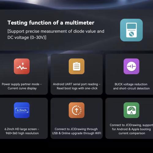 TESTER DIGITALE MULTIFUNZIONE JCID D12 CON MULTIMETRO E LICENZA BITMAP 1 MESE
