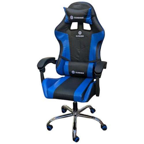 SEDIA GIREVOLE DA UFFICIO CON ROTELLE SUNSHINE SS-666A SE NERO BLU