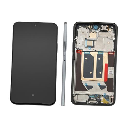 DISPLAY LCD PER REALME 14 PRO+ RMX5050 GRIGIO / SUEDE GREY CON FRAME 621039000080 - SERVICE PACK
