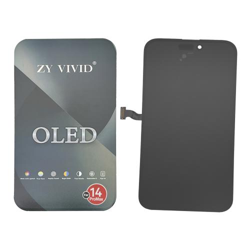 BILDSCHIRM LCD FUR IPHONE 14 PRO MAX SCHWARZ (HARD OLED ZY IC Austauschbar)