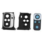 VETRO FOTOCAMERA POSTERIORE PER XIAOMI REDMI NOTE 10 / 10S BIANCO/SILVER CON CORNICE