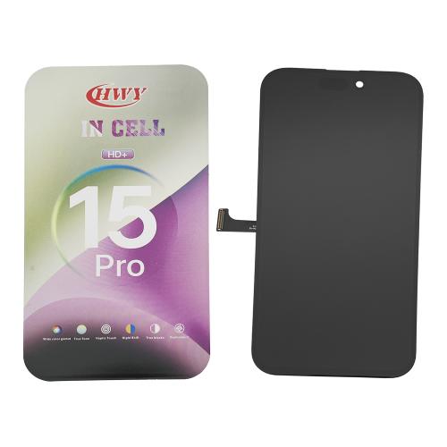 DISPLAY LCD PER IPHONE 15 PRO NERO (INCELL ZY a-Si V2)