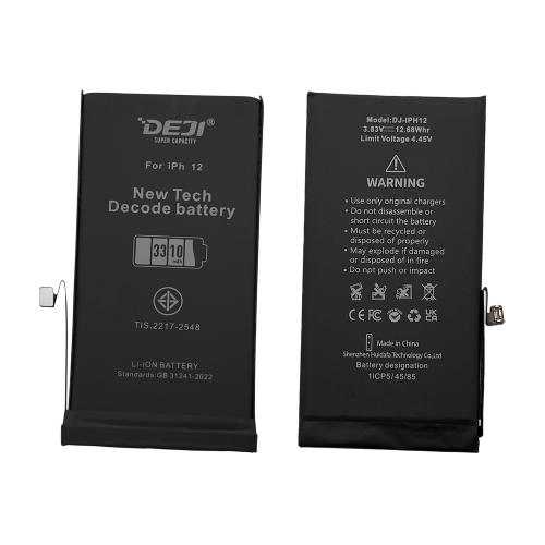 BATTERIA PER IPHONE 12 (DEJI) AUTODIAGNOSTICABILE MAGGIORATA 3310mAh